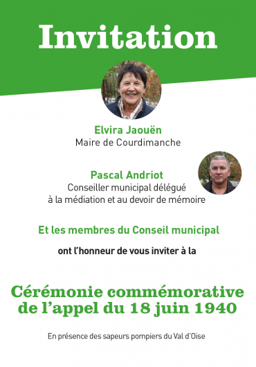 Invitation Cérémonie du 18 juin