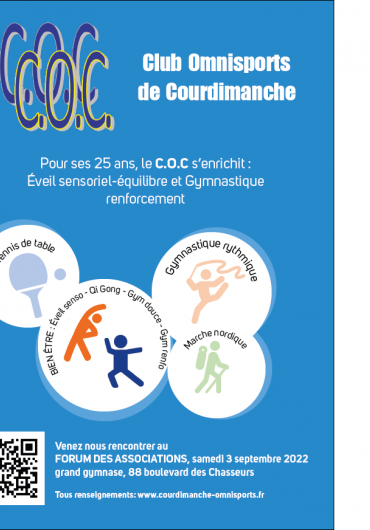 le club omnisport de Courdimanche vous propose différentes activités
