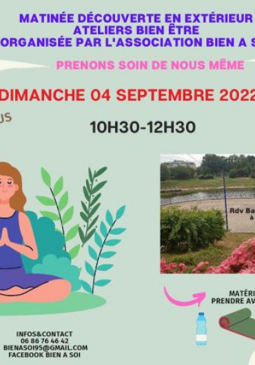 ASSOCIATION BIEN A SOI - DIMANCHE 04/09/22 - ATELIERS A DECOUVERTE
