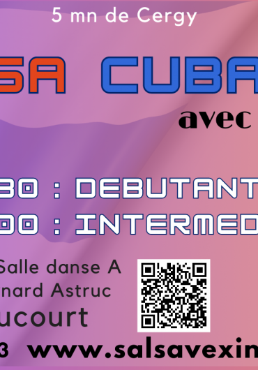 Cours Salsa Cubaine les lundis à Menucourt