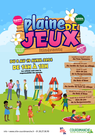 Plaine de jeux avril 2024