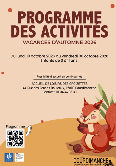 Programme octobre 26