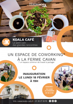 Koala café, un espace de coworking à la ferme Cavan