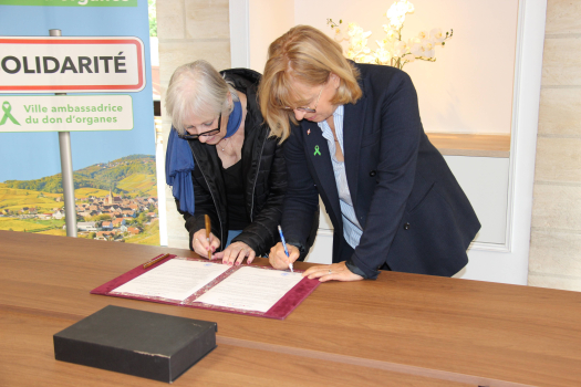 Signature don d'organes