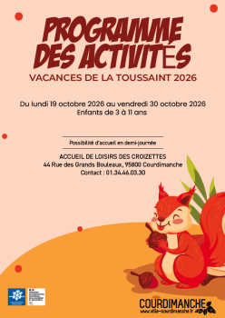 Programme octobre 26