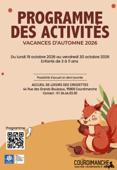 Programme octobre 26