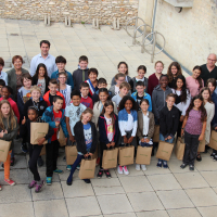 Les CM2 de l'école de la Louvière