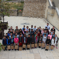 Les CM2 de l'école des Croizettes