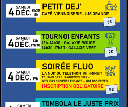 Affiche téléthon Tc Courdimanche