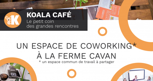 Koala café, un espace de coworking à la ferme Cavan